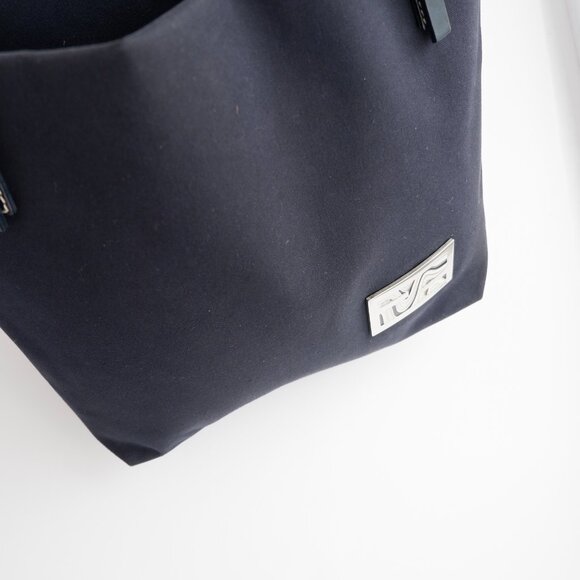 Authentic Preowned Fendi Navy Canvas FF Logo Tote Bag - Picture 11 of 15